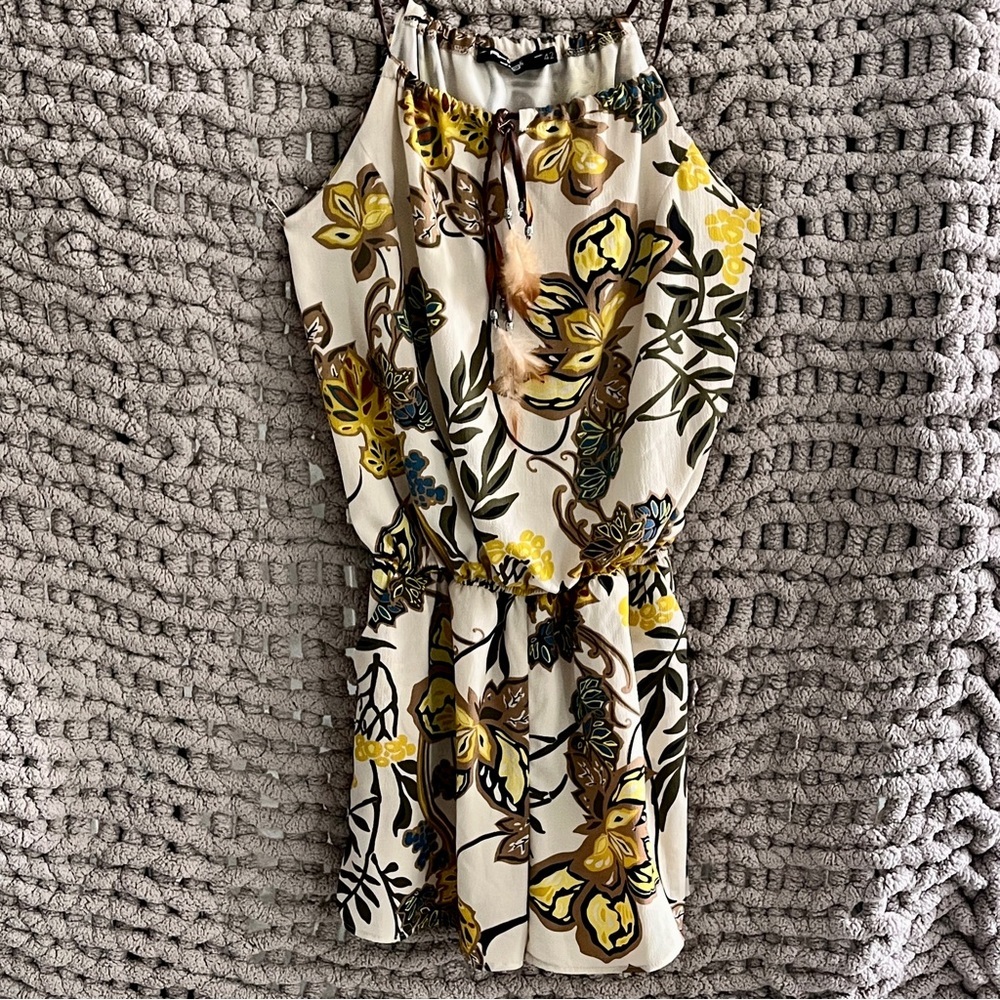 Floral Print Jumpsuit Made In Italy